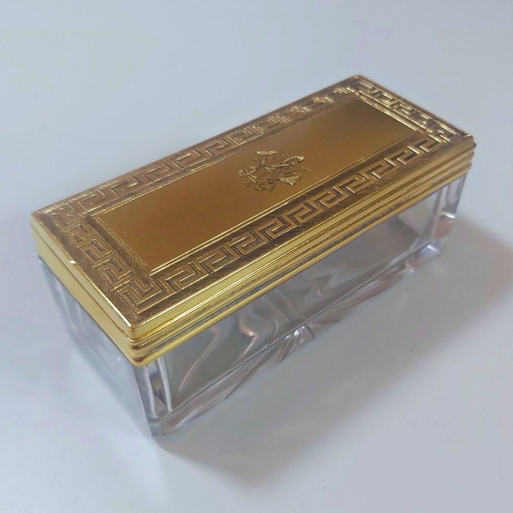 Antique silver gilt dressing box William Neal  London 1868