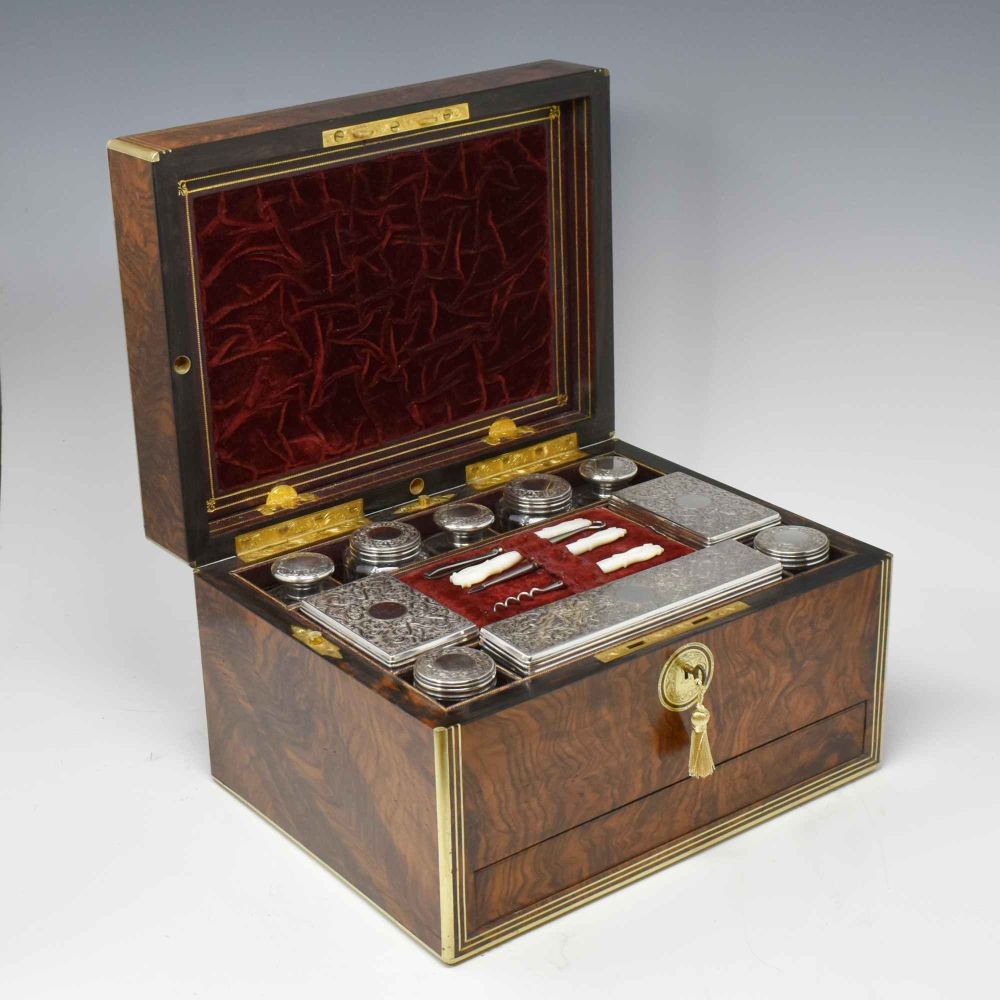 Antique dressing / jewellery box by Parkins & Gotto