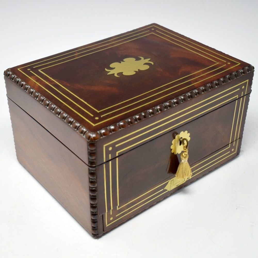 Rare late Regency jewellery box.
