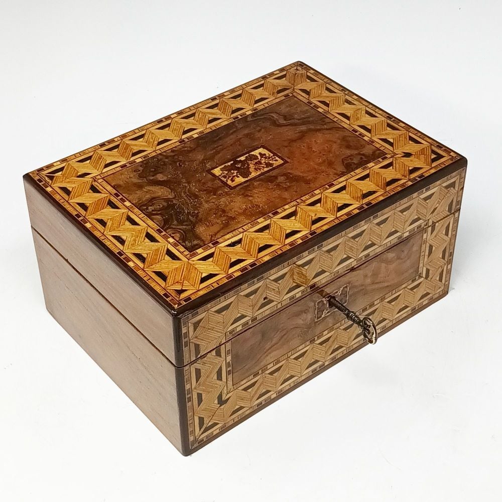 Antique jewellery box by Cormack Brothers.
