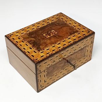 Antique jewellery box by Cormack Brothers.