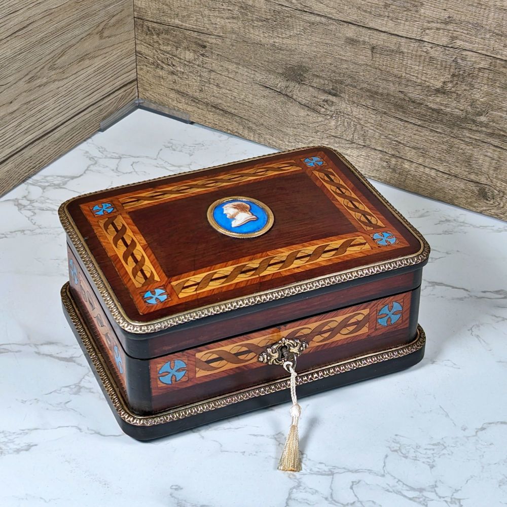 Late 19th century French inlaid box.