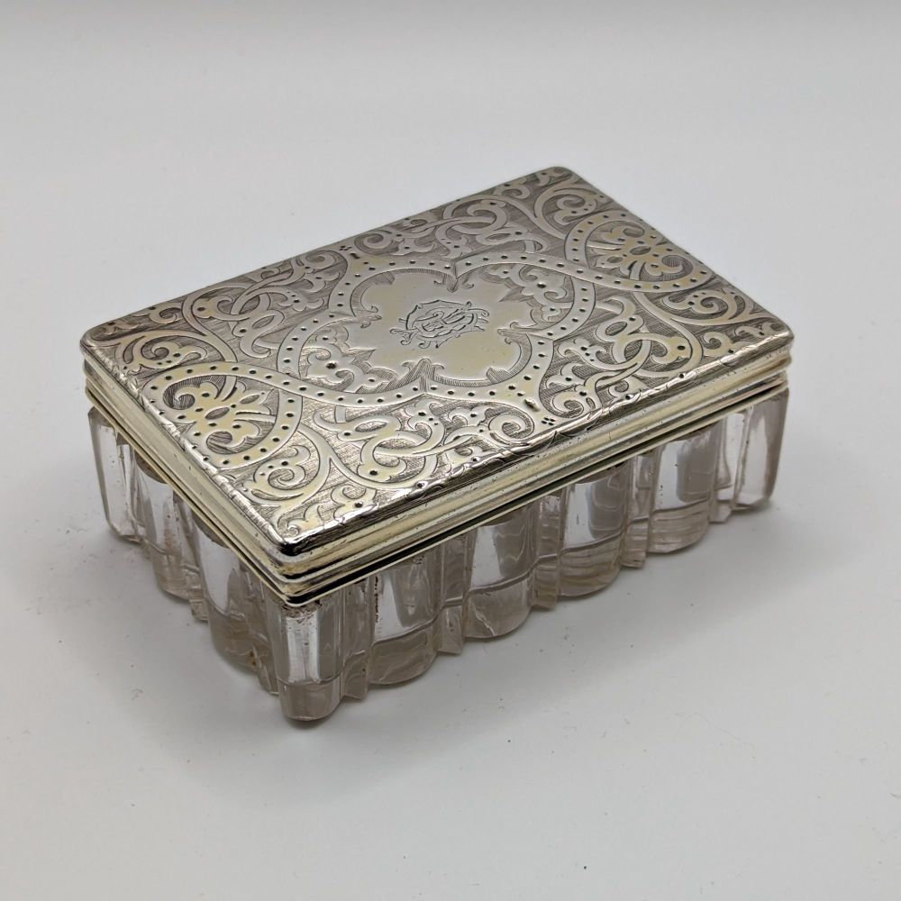 Silver gilt box by John Harris, London 1864