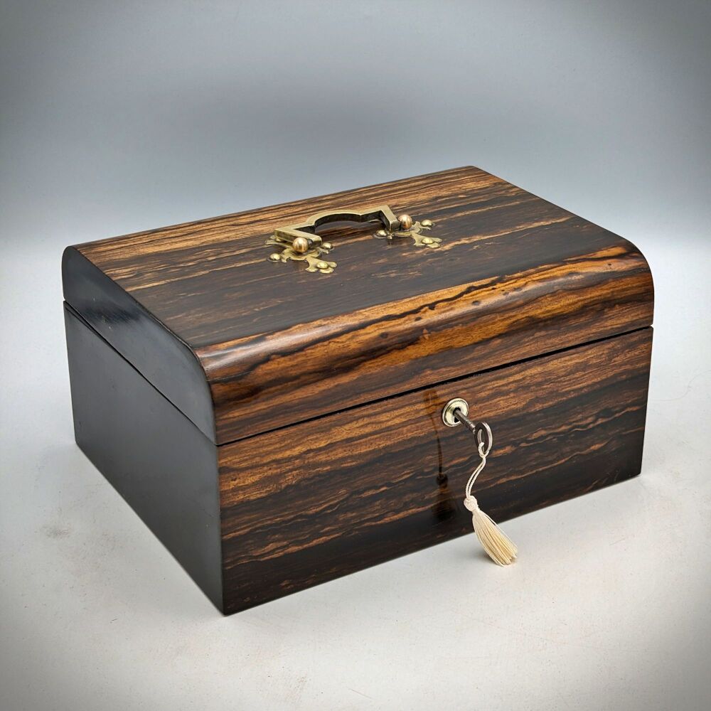 Victorian coromandel jewellery box.