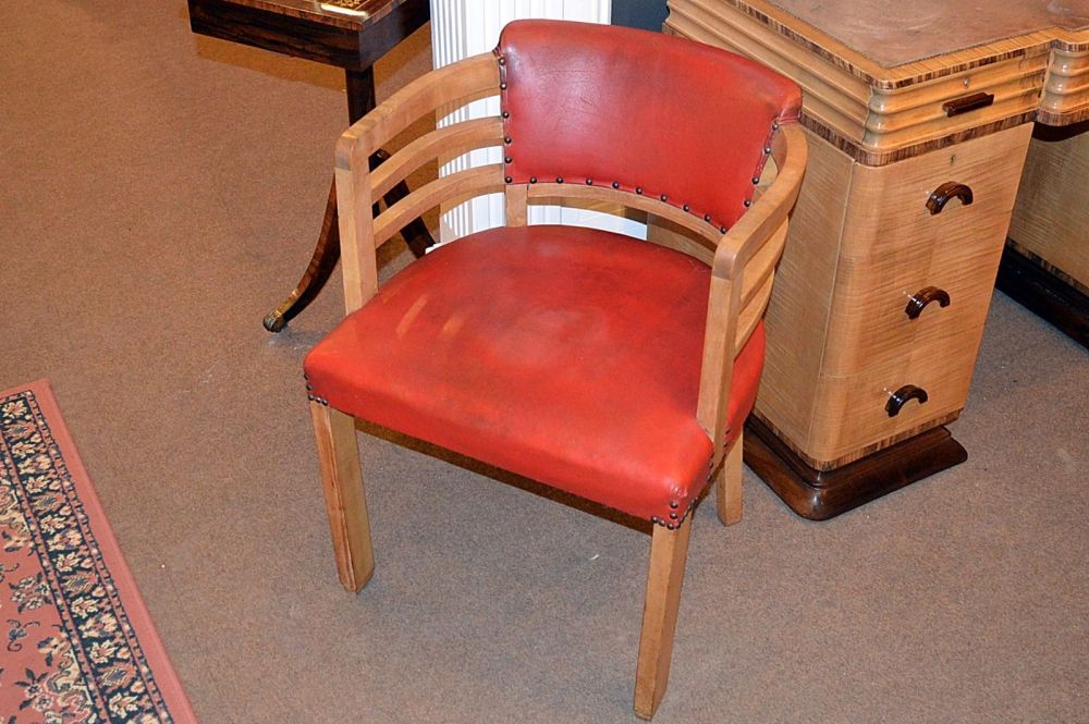 Art Deco Desk Chair by Maple & Co