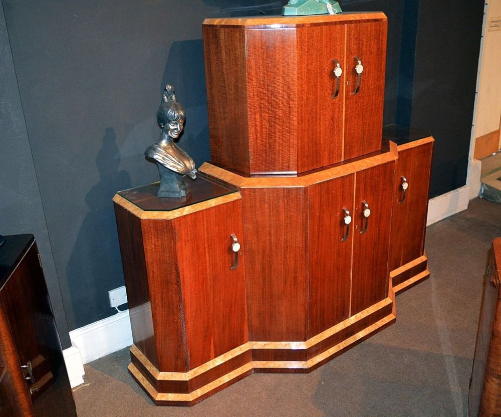H&L Epstein Art Deco Cocktail Cabinet