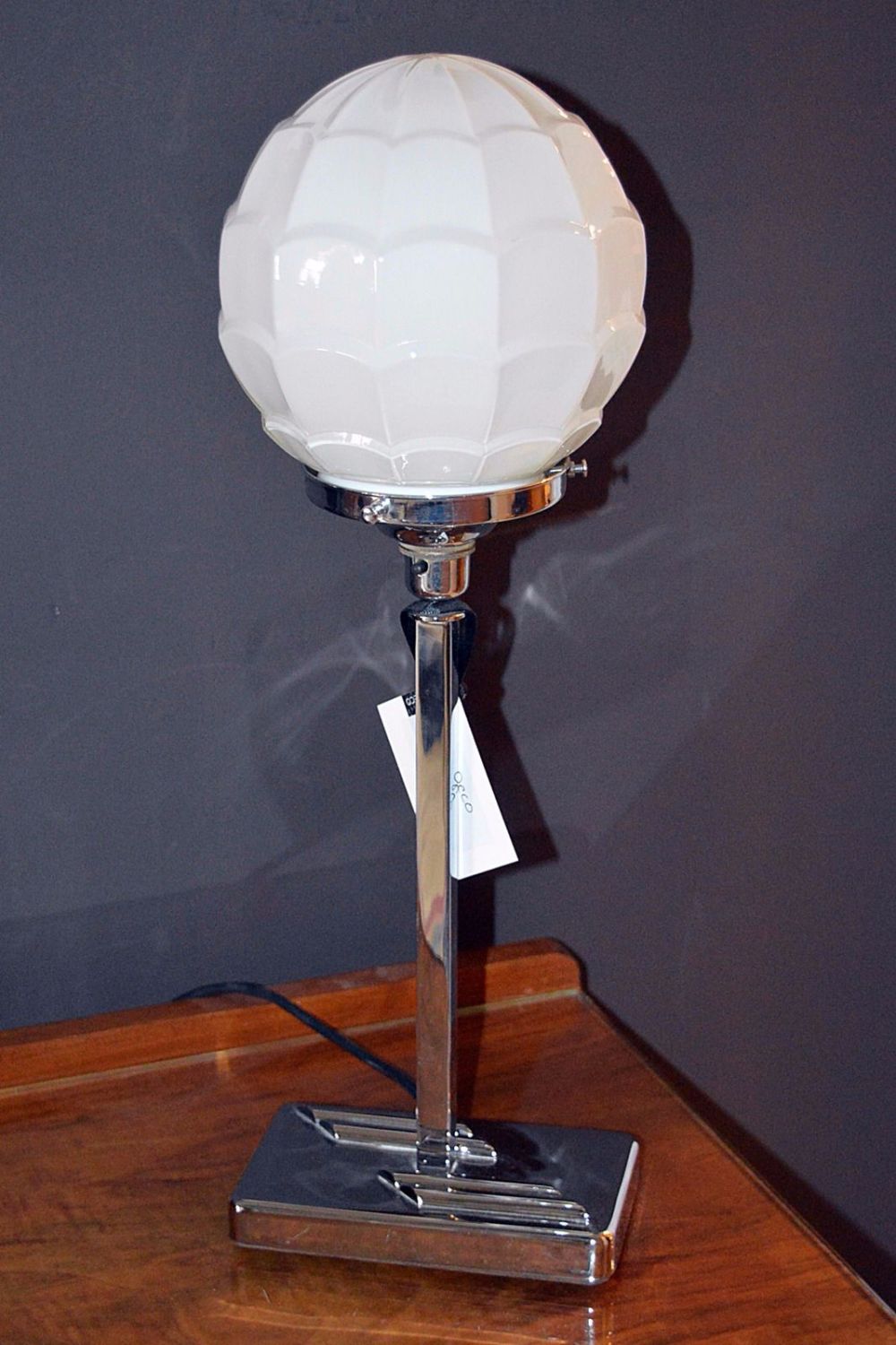 Art Deco Chrome table lamp