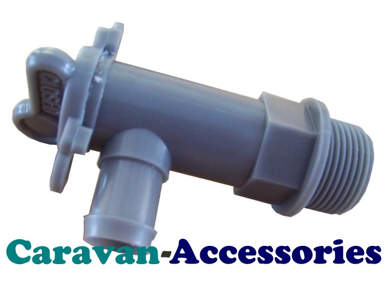 DTG Grey 25mm Drain Tap For Waste Water