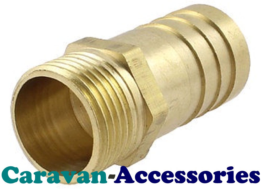 BRM5012 Brass Threaded to Barbed Straight Water Fitting (1/2" BSP Male to 1/2" (12mm) Barb)