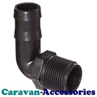 ELB3812 Threaded to Barbed Elbow Water Fitting (3/8" BSP Male to 1/2" (12mm) Barb)