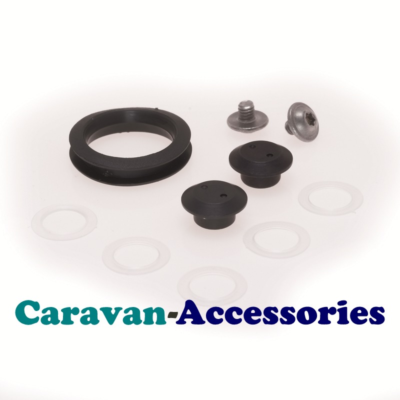Dometic CRAMER Spare Glass Lid Fixing Kit Nuts / Bolts / Washers / Ring Pull (407 14 42-72) 