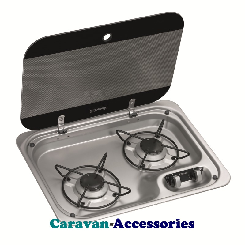Dometic HBG 2335 2Burner Hob with Glass Lid 9103301736