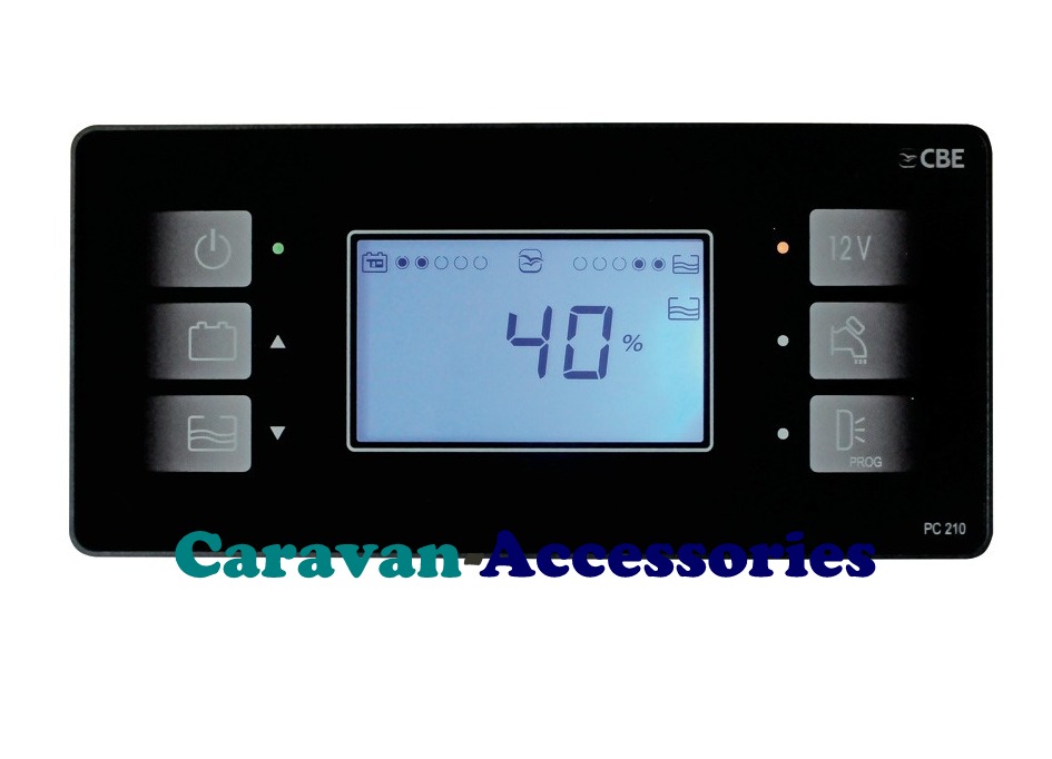 CBE PC210 Charge & Control System For Caravans, Motorhomes & Trucks Install Kit [Colour: Black]