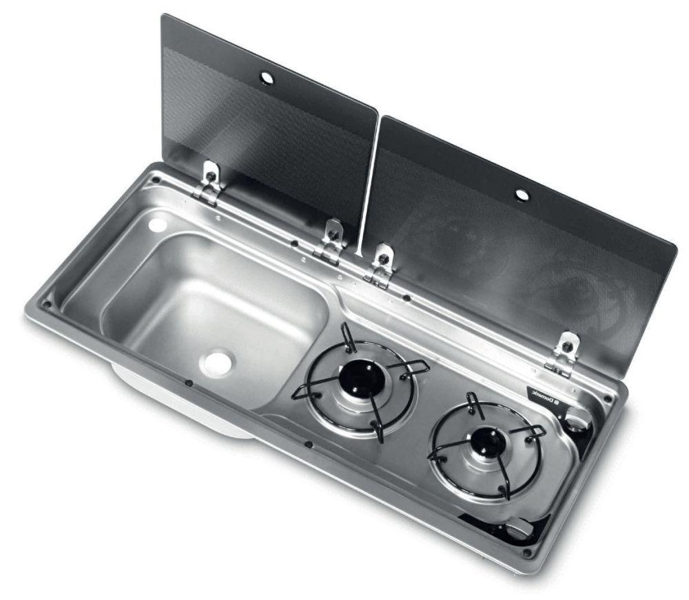Dometic SMEV MO9722 2 Burner & Sink Combination Unit With Piezo Ignition