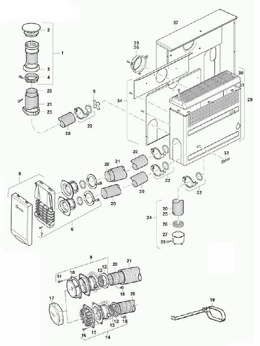 S2200 Heater (Flue & Casing)