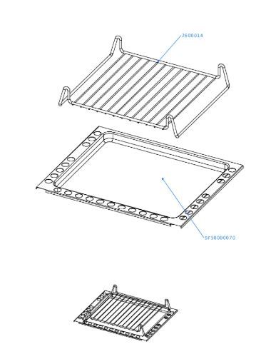(082) Dometic SMEV Spare FO200, FO300 Series Oven VN555 Grill Roasting Tray and Grill (105 31 02-55)
