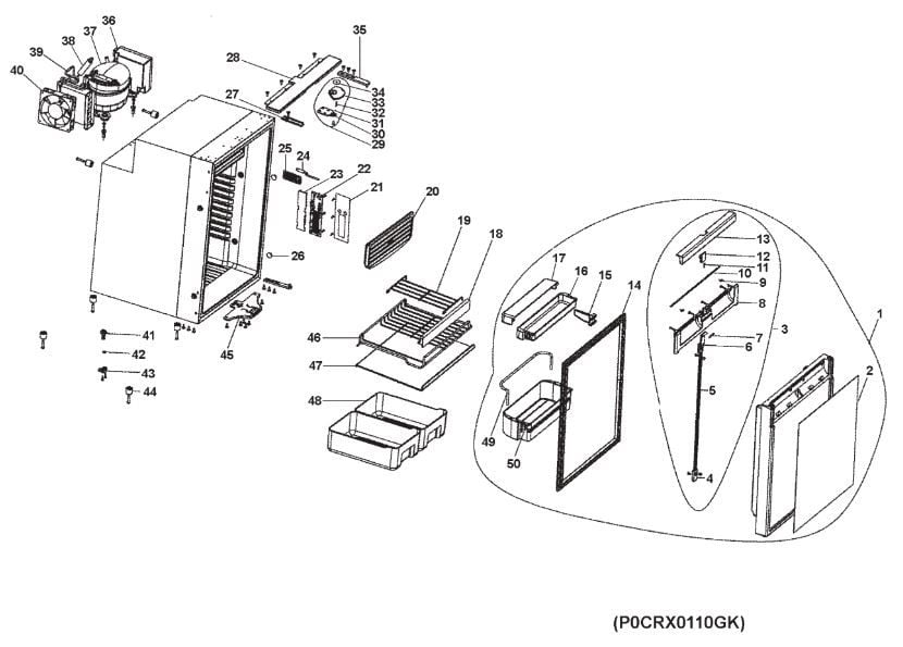 CRX-110 Fridge Freezer (9105306224)