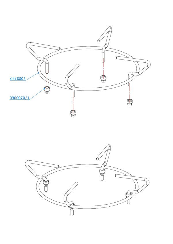 (016) Dometic SMEV Spare X-Large Pan Support [Finish: High Grade Steel] (10