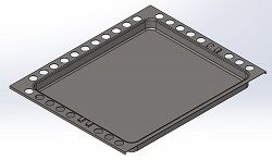 (083) Dometic SMEV Spare CU333 Replacement Roasting Tray [Finish: Black Ena