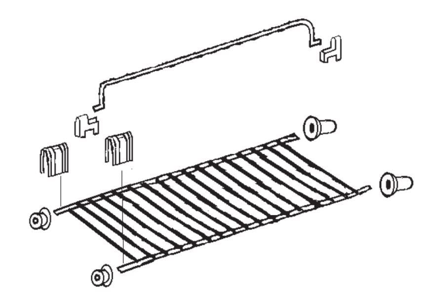(229A) Dometic Electrolux Spare RM6200 Series Large Fridge Shelf w/ Brackets [Finish: Zinc Plated] (241 32 22-60) 