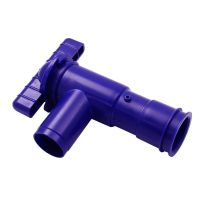 WD8532B Blue 28mm Fresh Drain Tap for Push-Fit Rigid Pipe