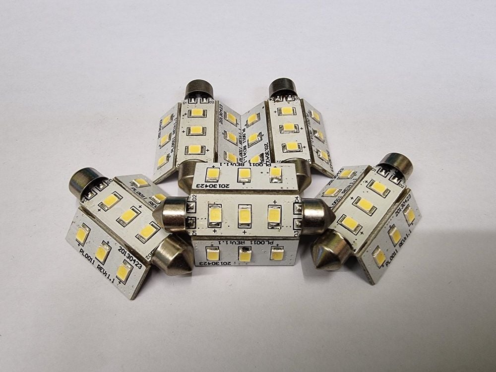 CAK Tanks Spare LED Replacement Bulb Festoon Contact [42mm] 9 LED Festoon Bulb (LEDF42S9CW)