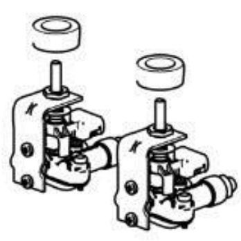 (009) THETFORD Spare Right Angled 30mbar Gas Valves For SEMI-RAPID Burners [2pcs] (SSPA0429)
