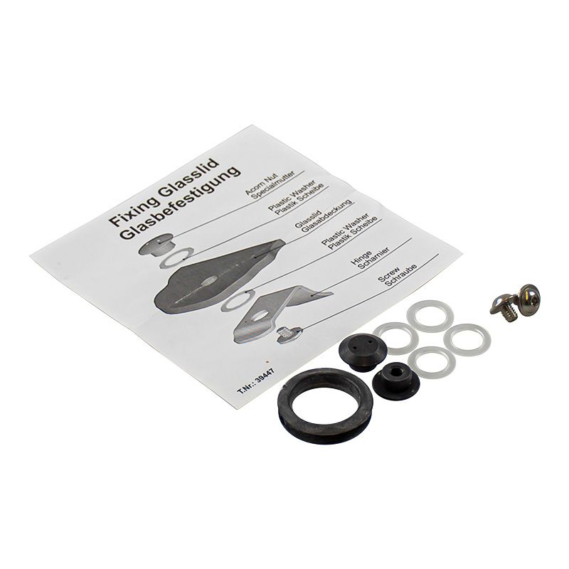 Dometic CRAMER Universal Spare Glass Lid Fixing Kit Nuts / Bolts / Washers / Ring Pull (407 14 42-72)