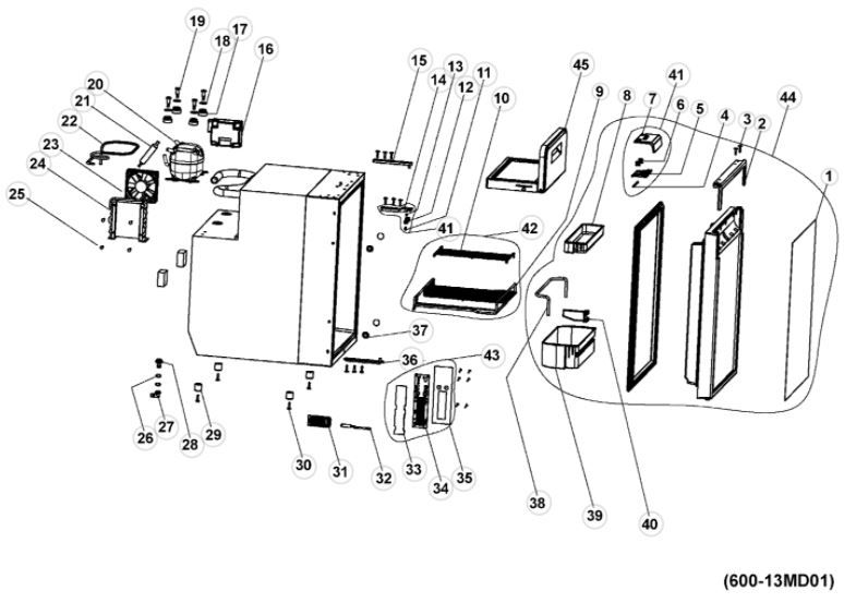 CRE-50 Fridge Freezer (936002653)
