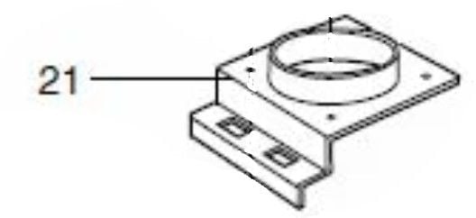 Dometic Spare CK-150 Cooker Hood Flue Duck Connection Piece (407152944)