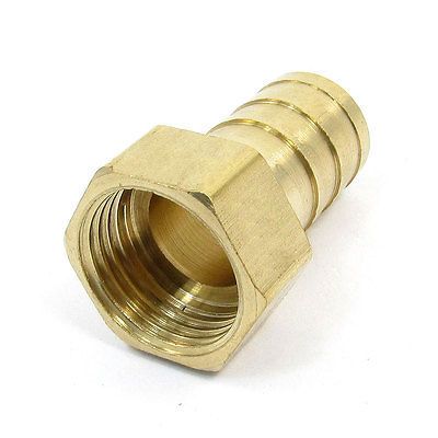 BRF3812 Brass Threaded to Barbed Straight Water Fitting (3/8" BSP Female to 1/2" (12mm) Barb)