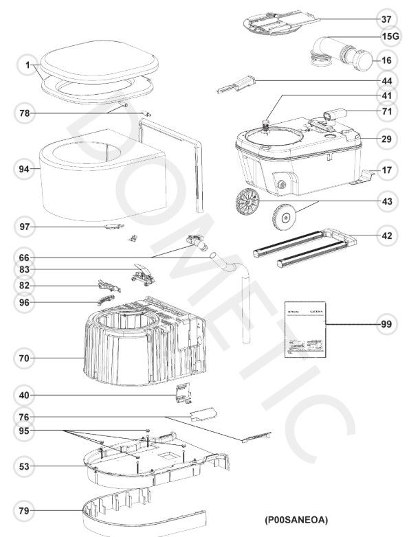Saneo A (Bowl, Base & Cassette)