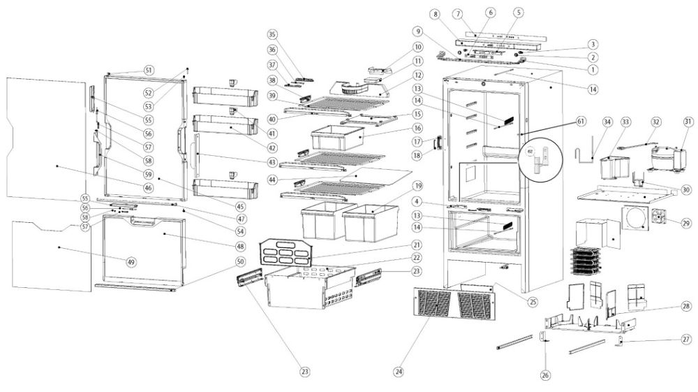 T2175 Compressor Fridge