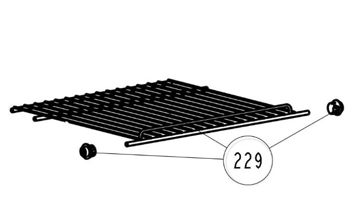 Dometic Spare RCL10.4E Series Fridge Shelf w/ Locknuts [Finish: Zinc Plated] (207745699)