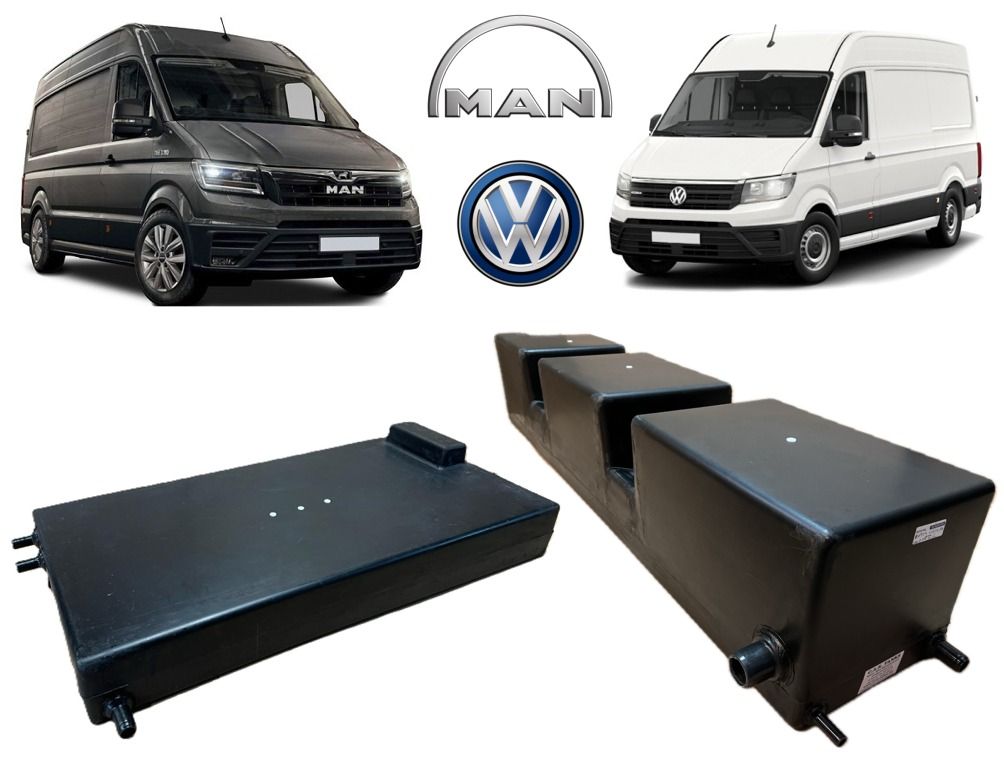 CAK-238F078WKIT Fresh & Waste Water Tank Kits For VW Crafter 2017 Onwards & MAN TGE MWB D.I.Y. Installation Kit Van to Campervan