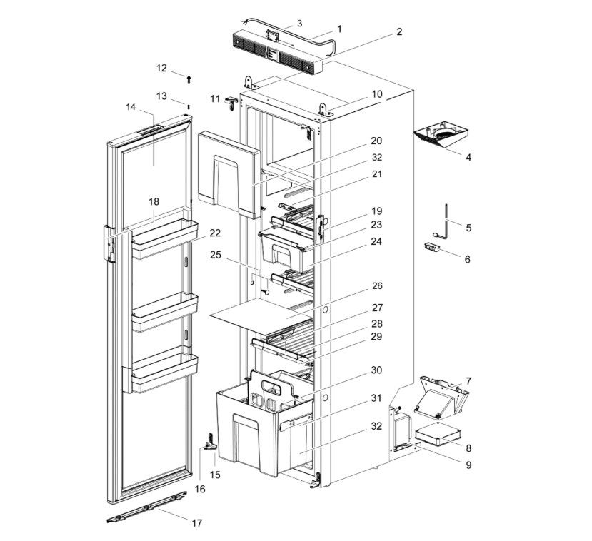 T1152 Compressor Fridge