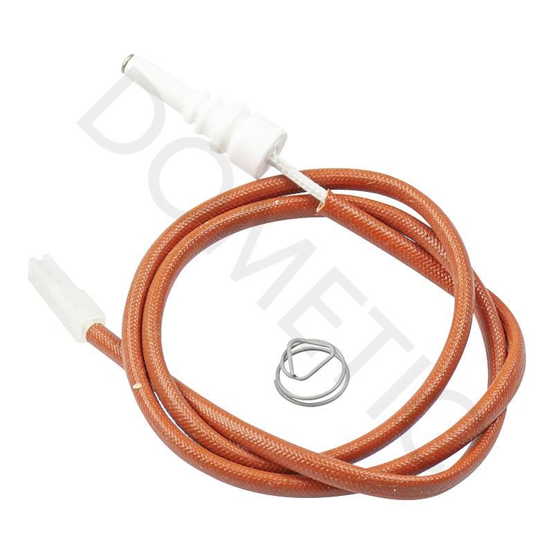 Dometic SMEV Spare 550mm Universal Hob Spark Electrode w Heat Shield [Flat Spade Connector] (105310319)