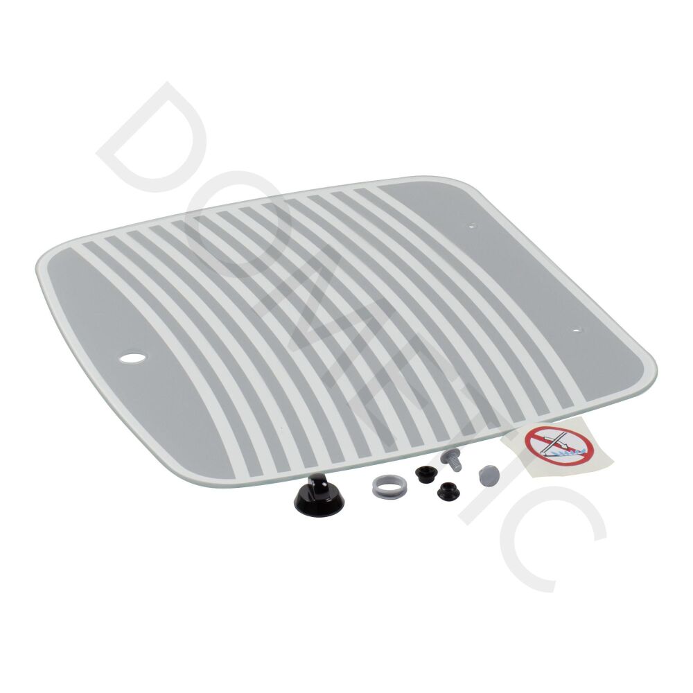 Dometic SMEV Spare MO7123 Replacement Glass Lid For HOB Side of Unit [Colour: Grey Stripes] (105310341)