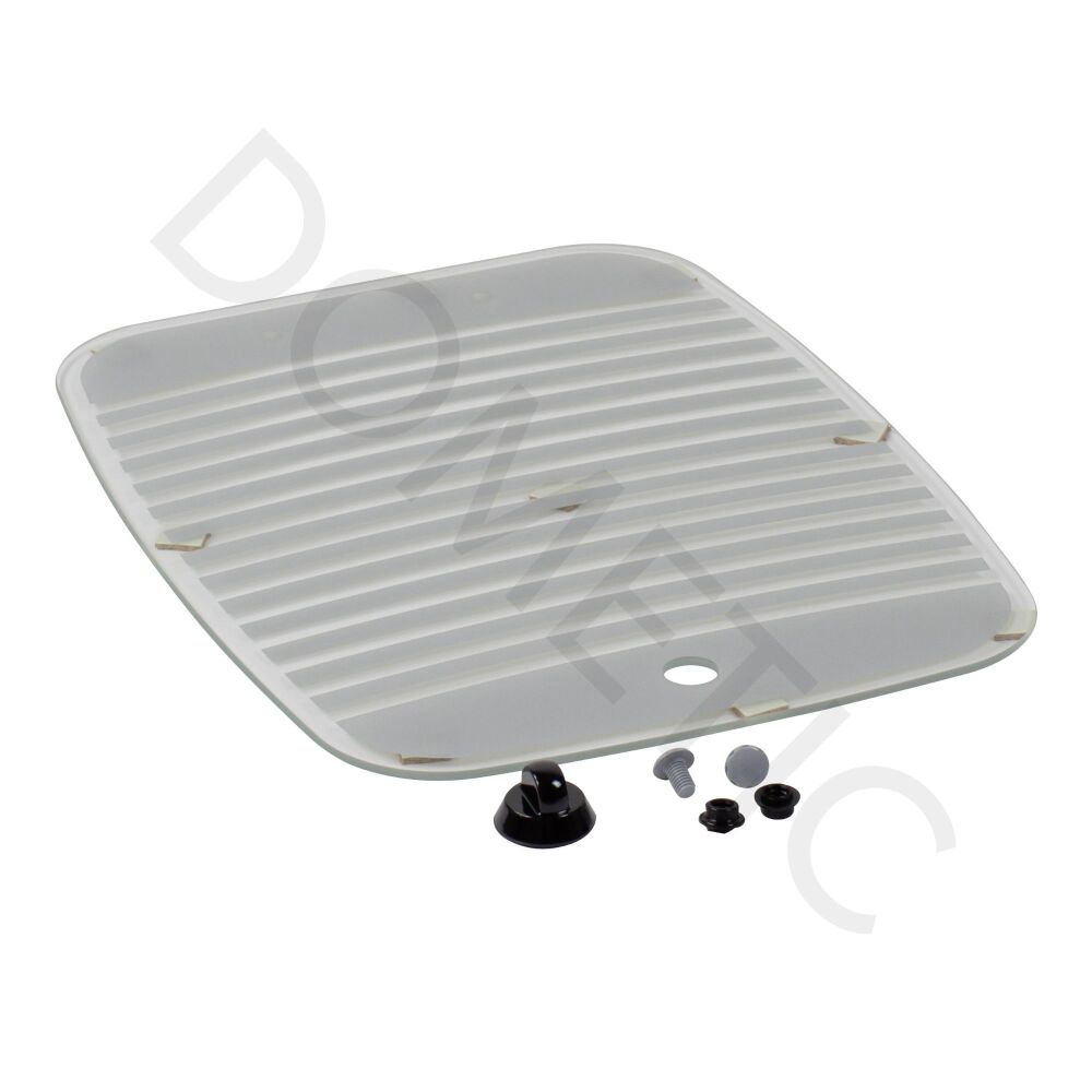 Dometic SMEV Spare MO7123 Replacement Glass Lid For SINK Side of Unit [Colour: Grey Stripes] (105310342)