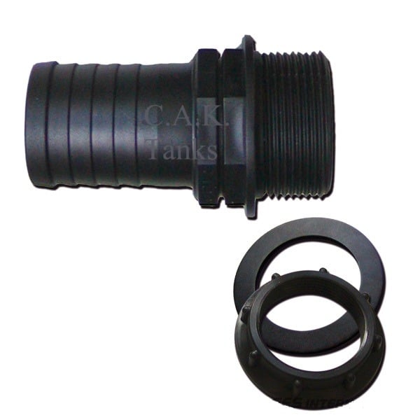 NIFSTR010 10mm (3/8") "Nut In" Straight Fitting (WASHER NOT AVAILABLE)