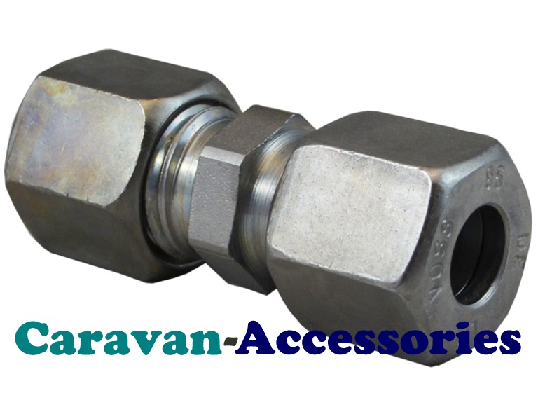 GSTR810 10mm to 8mm Straight Gas Reducer Olive Connections