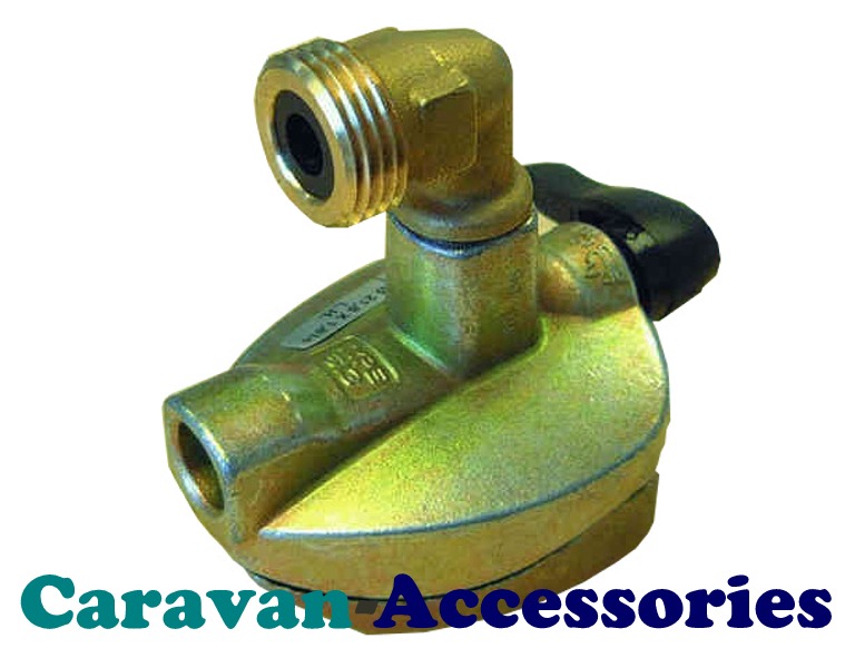 Truma Spare 51.4.490.0002 27mm Adaptor Clip-On Gas Cylinder to Butane Pigtail Elbow Top Connector