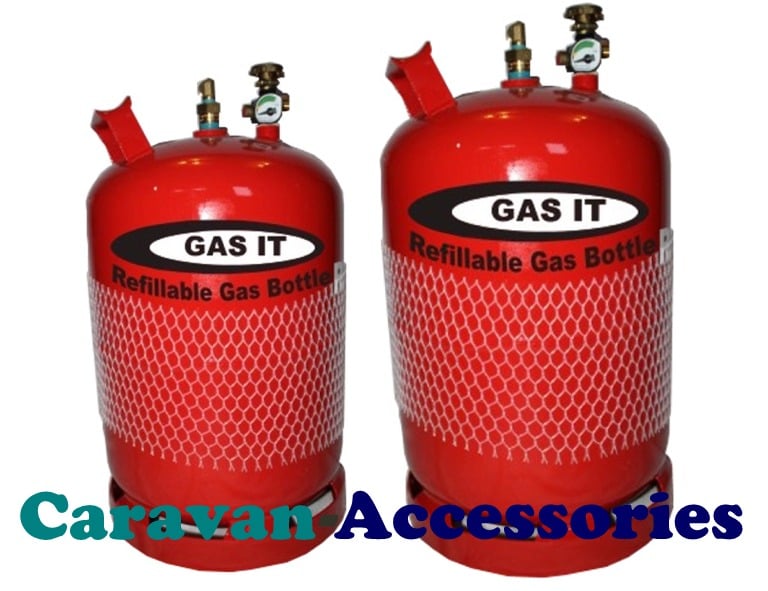 GRB06G Gas-It Vapor Refillable 6Kg Gas Bottle With Gauge