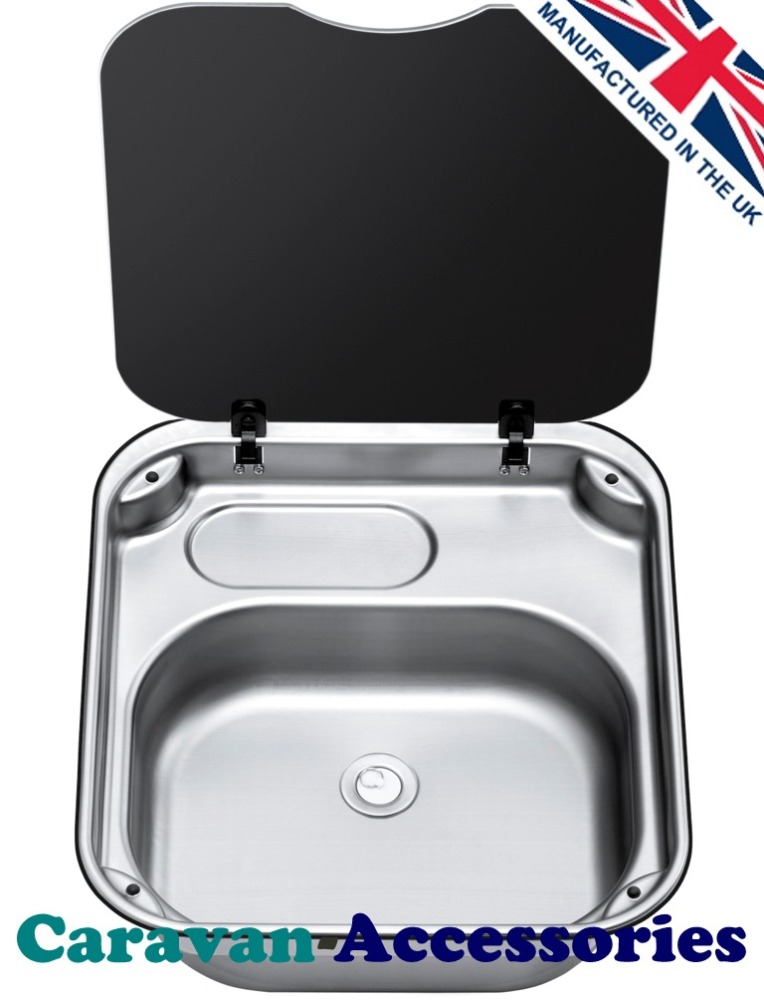 TCSBL3450-SP THETFORD Rectangular Bowl Sink Unit With Glass Lid