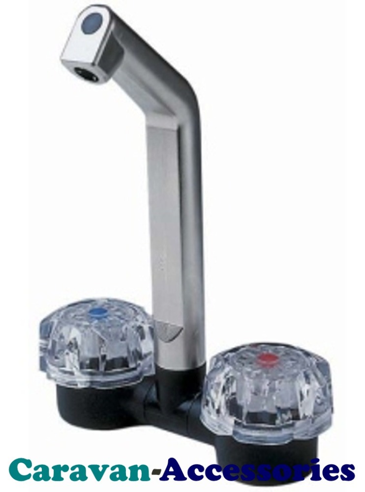 DLT541C Reich Deluxe Microswitched Mixer Hot & Cold Fold Down Tap (10-12mm Barbed Tails)