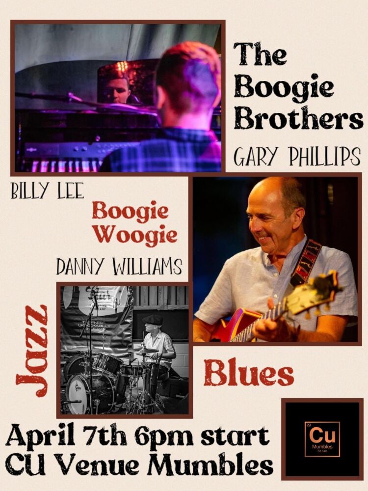 SUNDAY April 7th : THE BOOGIE BROTHERS