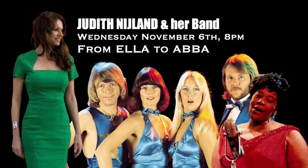 WEDNESDAY NOVEMBER 6th, 8pm : JUDITH NIJLAND & HER BAND 