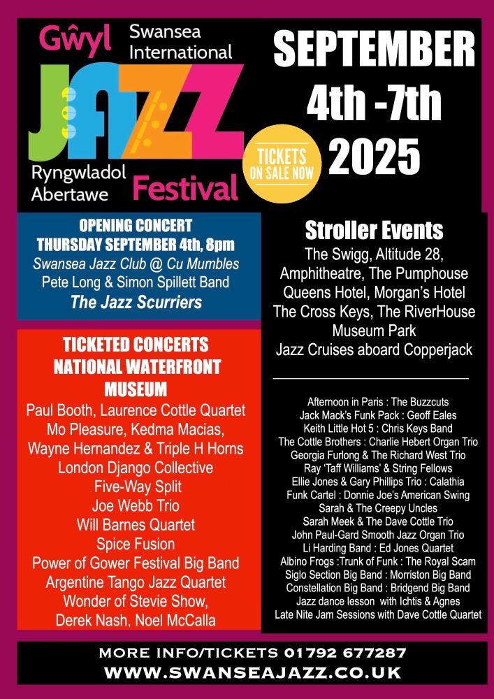 SWANSEA INTERNATIONAL JAZZ FESTIVAL 2025