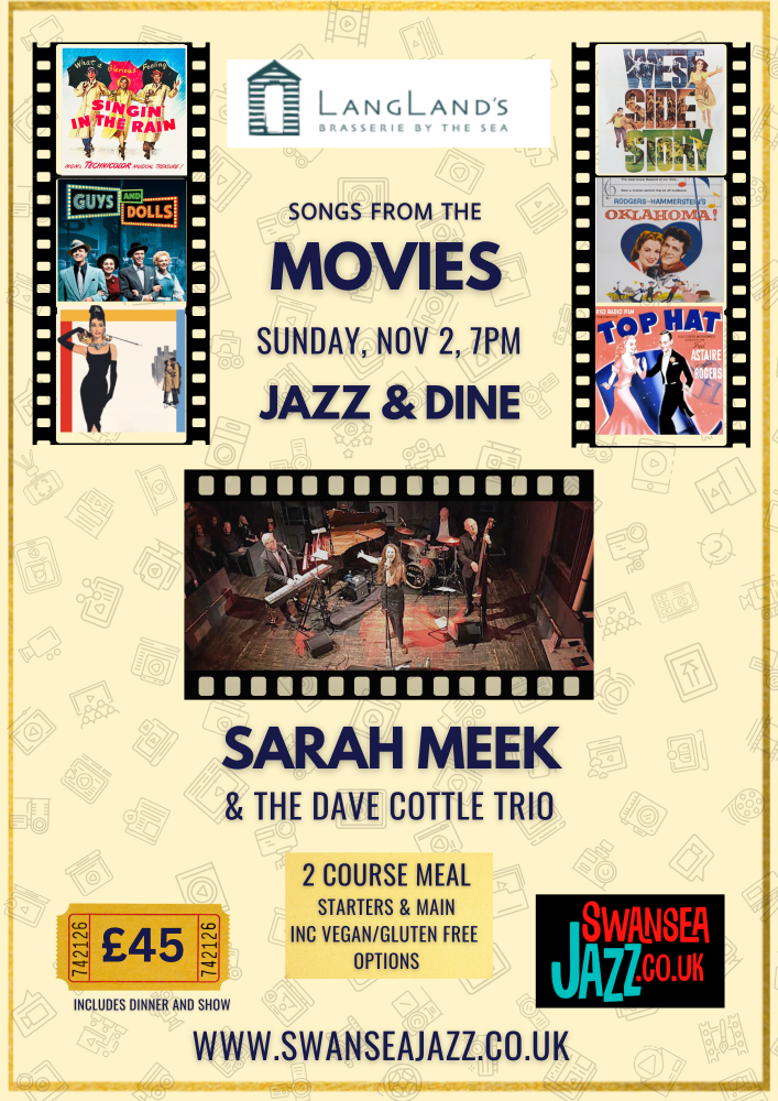 SUNDAY NOVEMBER 2nd, 7pm : JAZZ & DINE @LANGLAND'S BRASSERIE
