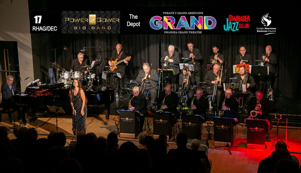 WEDNESDAY December 17th, 8pm : CHRISTMAS PARTY with POWER OF GOWER BIG BAND Arts WIng @Swansea Grand Theatre